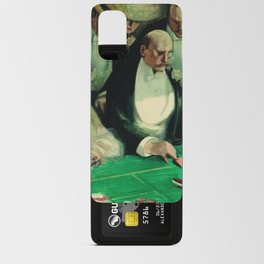 The BlackJack Players by Albert Paul Guillaume Android Card Case