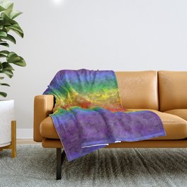 65 MCMLXV LGBT Rainbow Camouflage Pattern Throw Blanket