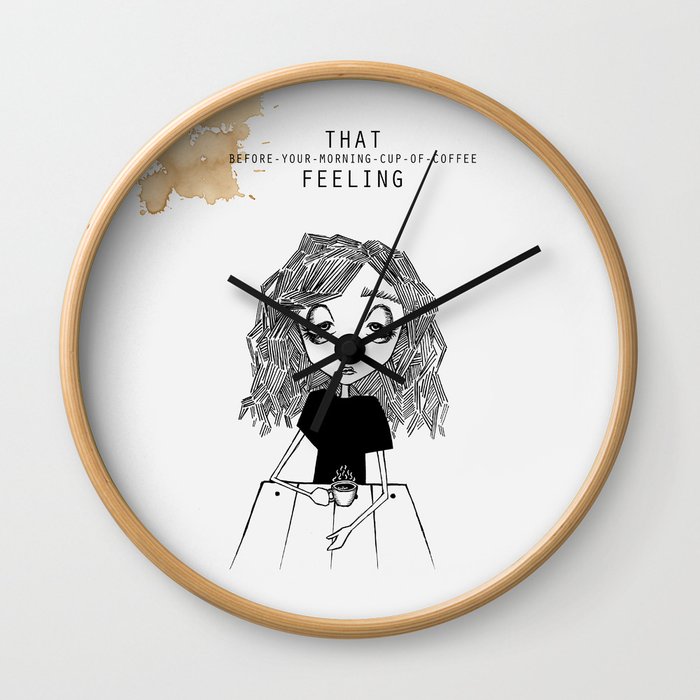 MORNING CUP OF COFFEE Wall Clock