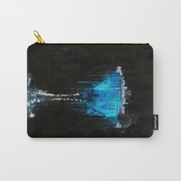Painted blue raspberry martini cocktail Carry-All Pouch | Martini, Fruit, Ice, Drips, Raspberry, Blue, Glass, Bluelagoon, Painting, Arctic 