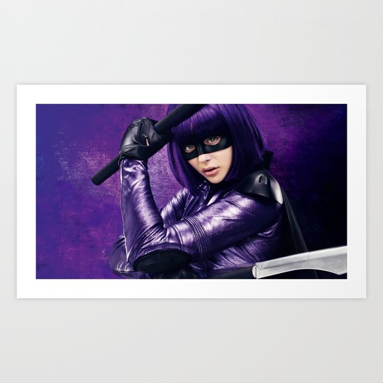 mask girl Art Print