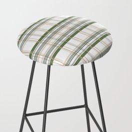 Farmhouse check pattern Bar Stool