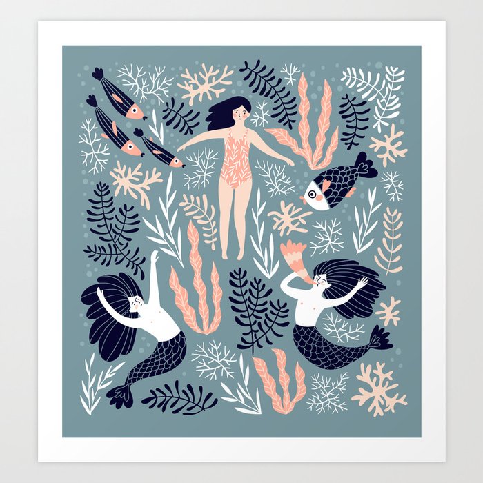 My home is in the sea Art Print