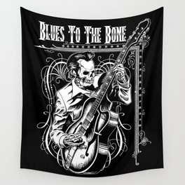 Blues to the Bone Rockabilly Wall Tapestry