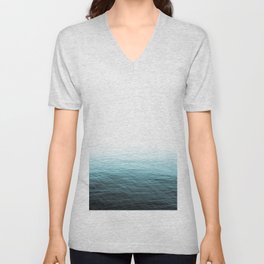 Vast Blue Ocean V Neck T Shirt