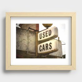 Used Cars Recessed Framed Print