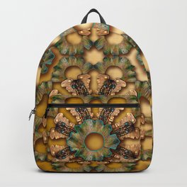 Entwined Green Blossom Backpack