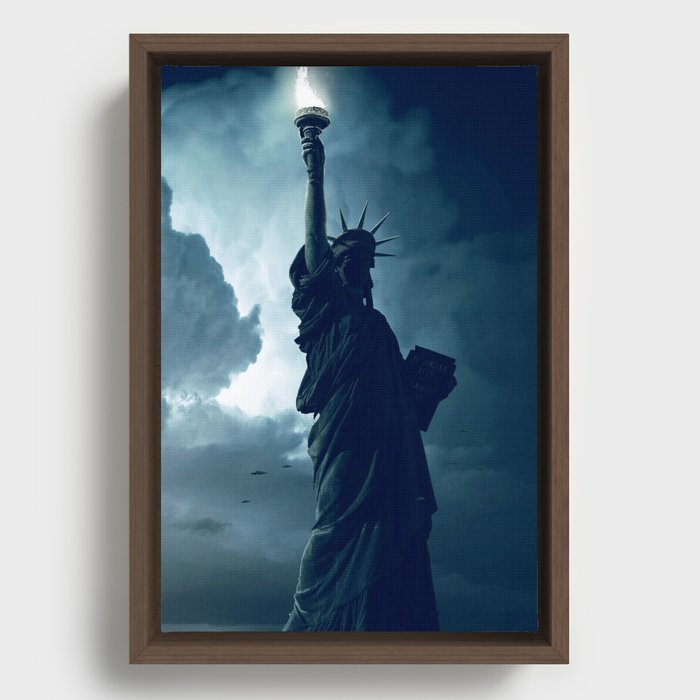 Statue of Liberty 2056 Framed Canvas