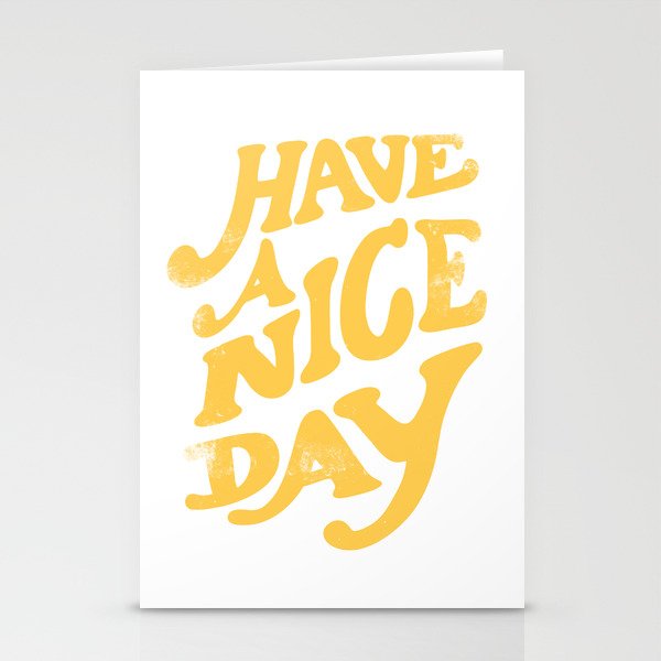 Have a nice day vintage peach Stationery Cards
