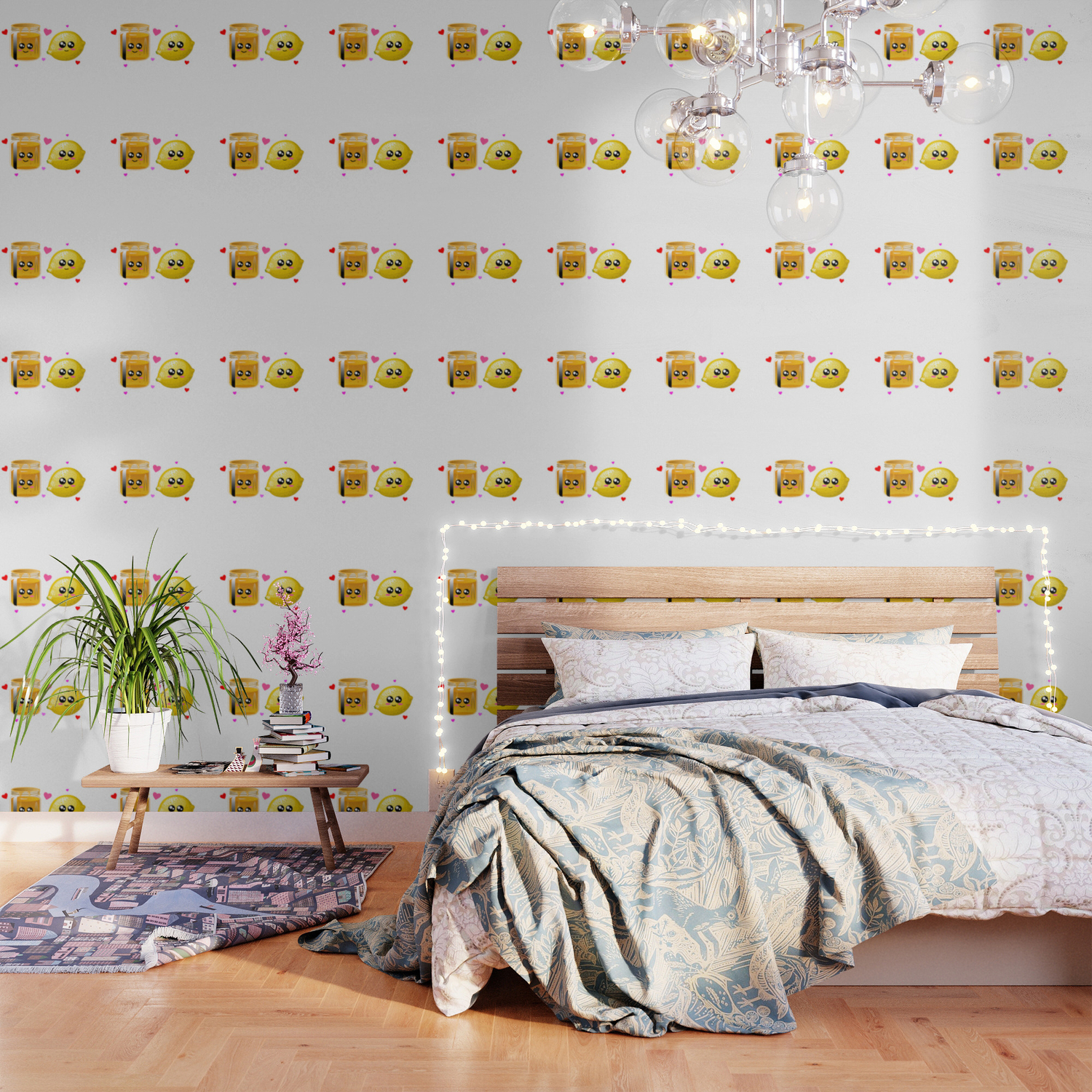 We're Better Together Cute Honey Lemon Pun Wallpaper by DogBoo | Society6