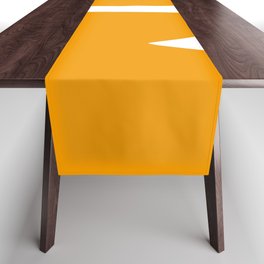 Anchor (White & Orange) Table Runner