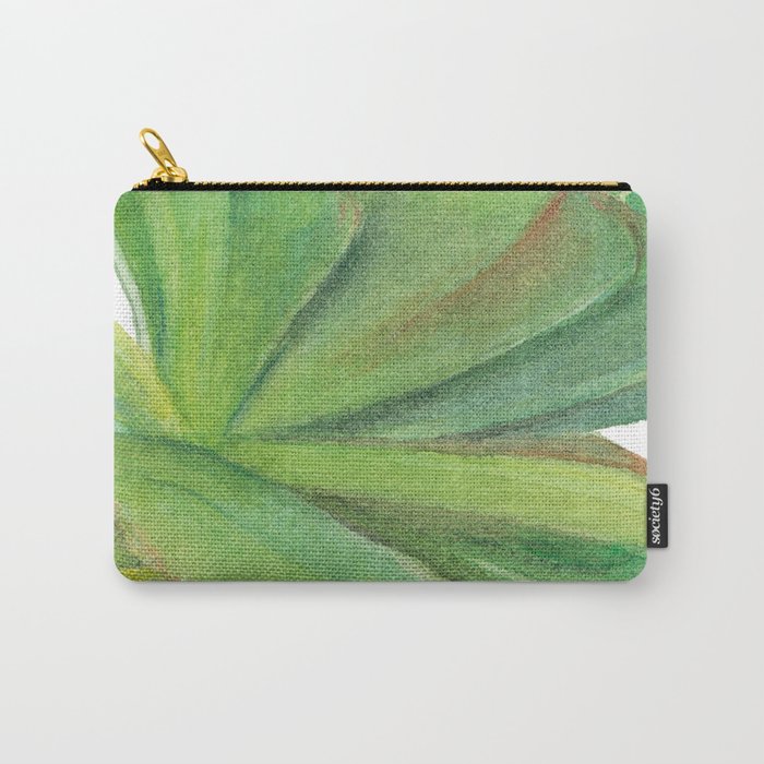 Green Succulent Plant Carry-All Pouch