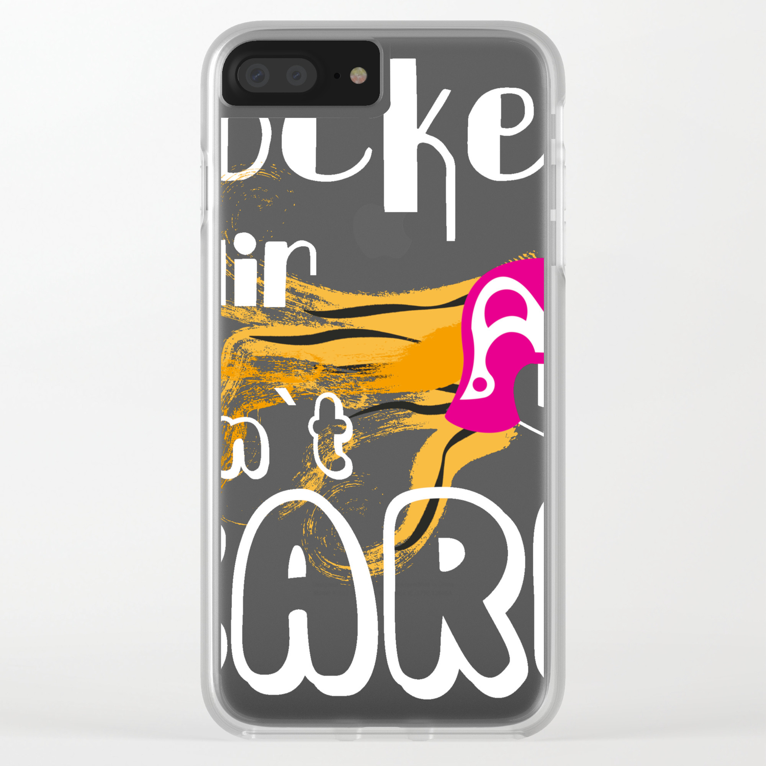 Funny Hockey Player Hockey Hair Don T Care Gift Design Clear