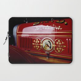 Vintage antique red fire engine Indian Head fire fighting color photograph / photography Laptop Sleeve