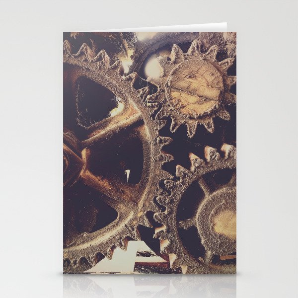 Vintage Industrial Gears Stationery Cards