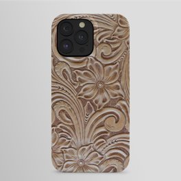 Western Tooled Leather iPhone Case