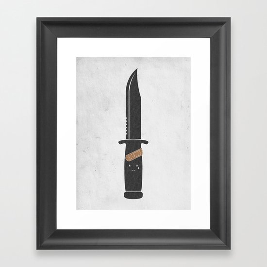 I Cut Myself Framed Art Print