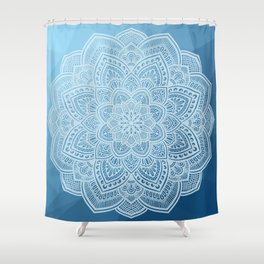 Blue Mandala Shower Curtain