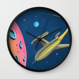 Fantastic Adventures in Outer Space Wall Clock