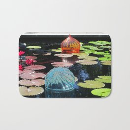 Lily Pond and Glass Floaters Bath Mat
