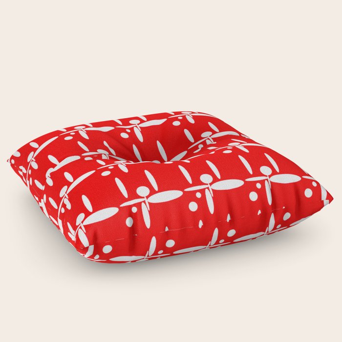 Red hot sale floor pillows