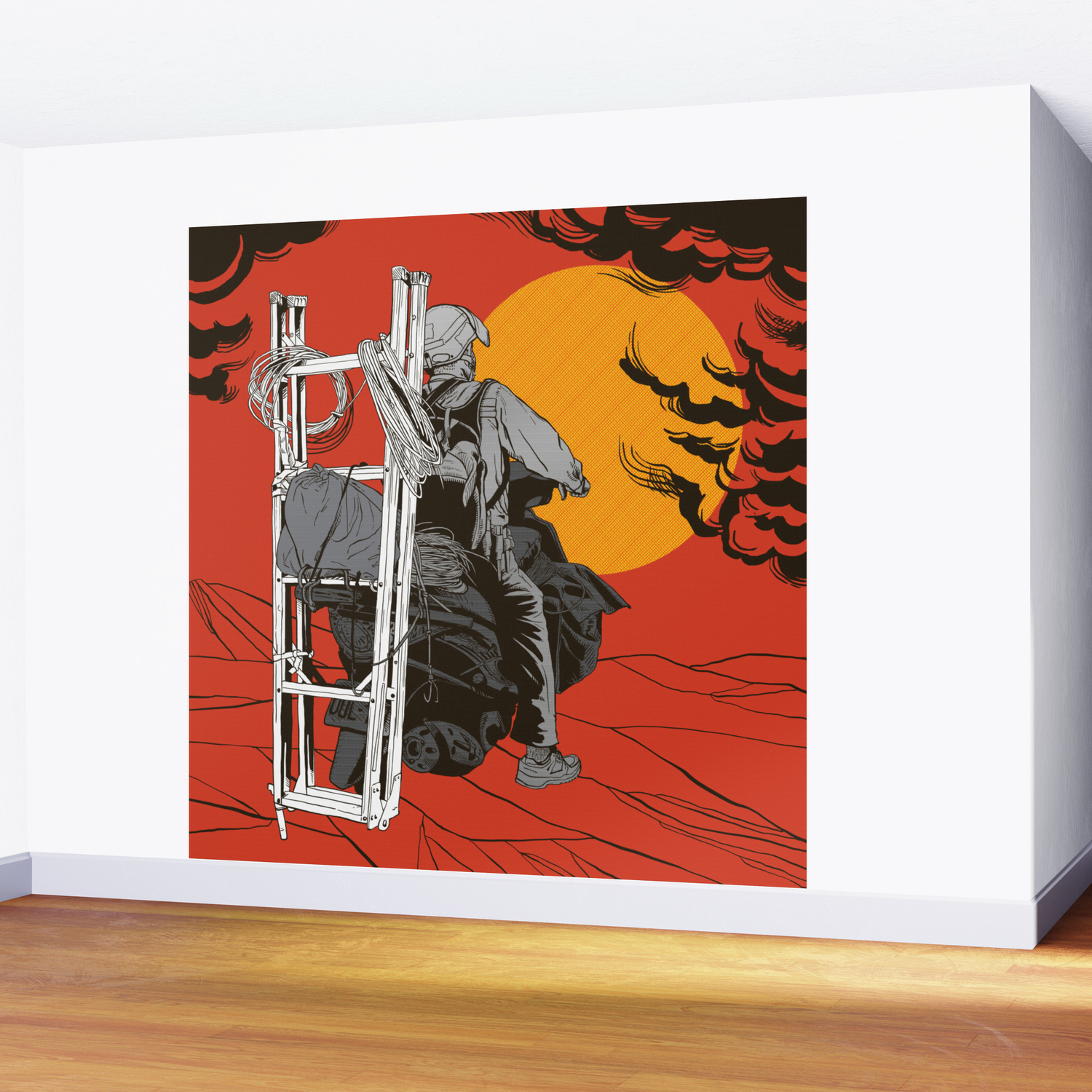 Ladder To The Sun Wall Mural By Witsandwings Society6