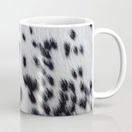 Black and White Cow Skin Print Pattern Modern, Cowhide Faux Leather Mug