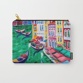 Oil painting of beautiful Venice, Italy on canvas. Modern Impressionism Carry-All Pouch