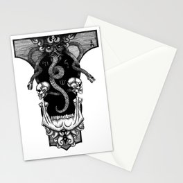 Skulls and Snakes Stationery Cards