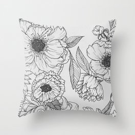 Bloom Couture Throw Pillow