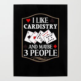 Cardistry Deck Card Flourish Trick Playing Cards Poster