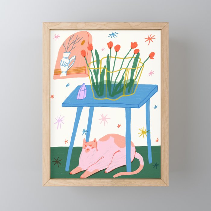 It's A Cozy Sunset Framed Mini Art Print