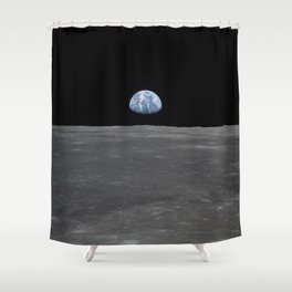 see the marble from the moon | space 005 Shower Curtain