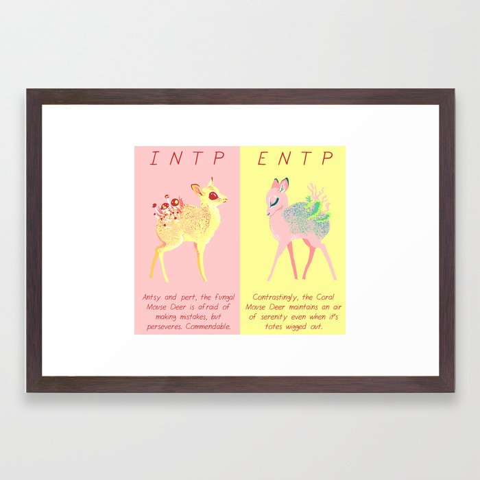 Mbti Mutant Intp Entp Framed Art Print By Samsketchbook Society6