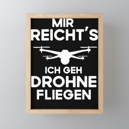 I am enough I go fly drone Framed Mini Art Print