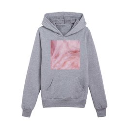 Blush Pink Cotton Candy  Kids Pullover Hoodies