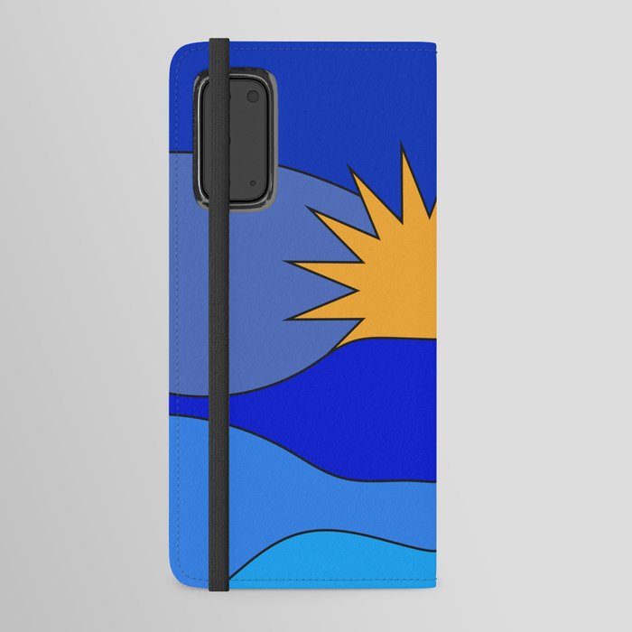 BLUE Sun Android Wallet Case