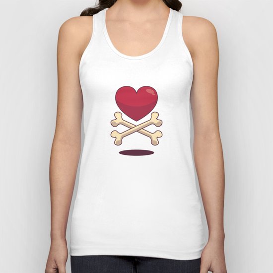 bone up on love Unisex Tank Top