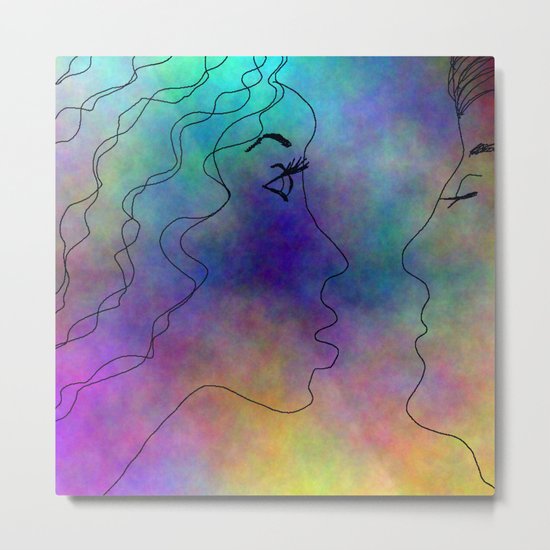 Please Kiss Me Metal Print