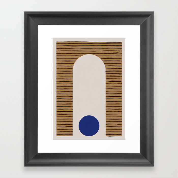Blue Circle #1 Framed Art Print