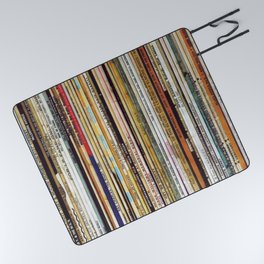 old vinyl records Picnic Blanket