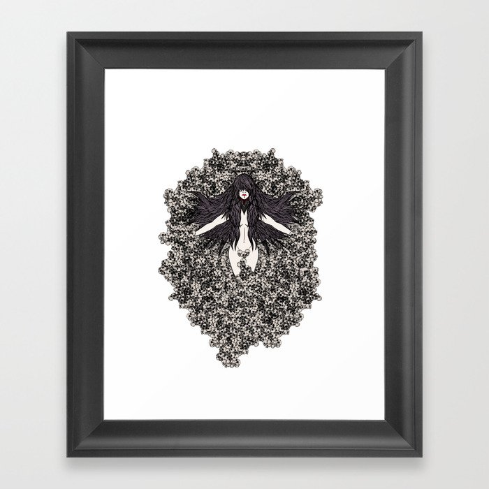 A Lady and her Skulls (Please give feedback) Framed Art Print