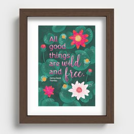Lotus Flower - Flowers for Thoughts Recessed Framed Print