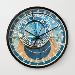 Closeup on Prague Astronomical Clock Wall Clock
