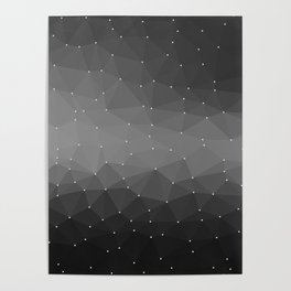 Sun In The Water Black Grey Poster