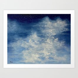 Paintingly Waiting Clouds Art Print