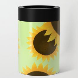 Sunflowers- Green Can Cooler