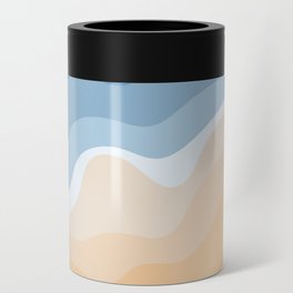 Abstract print sea and beach Can Cooler