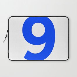 Number 9 (Blue & White) Laptop Sleeve