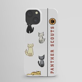 Five Cats All in a Row - Panther Scouts Characters iPhone Case